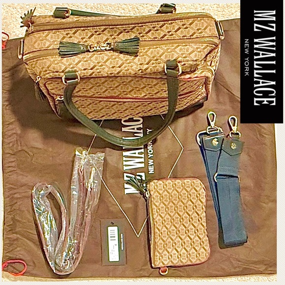 MZ Wallace Handbags - Limited edition MZ Wallace original Crosby Ivy logo jacquard bag size medium